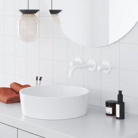 Змішувач для раковини Ravak Espirit настінний двоважільний білий матовий X070239