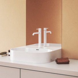 Смеситель для раковины Ravak Espirit однорычажный белый матовый X070390