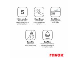 Смеситель для раковины Ravak Espirit однорычажный золото матовое X070616