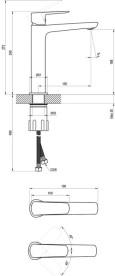 Смеситель для раковины Ravak Life однорычажный черный X070477