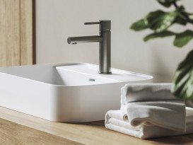 Смеситель для раковины Ravak Nox NX 014 однорычажный графит матовый X070695