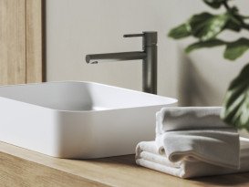 Смеситель для раковины Ravak Nox NX 015 однорычажный графит матовый X070696