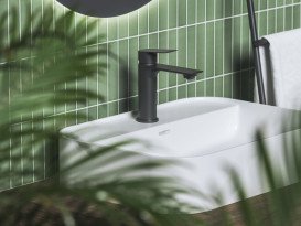 Смеситель для раковины Ravak Plan PN 014.00 однорычажный матовый черный X070512