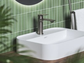 Змішувач для раковини Ravak Plan PN 014.00 одноважільний графіт матовий X070652