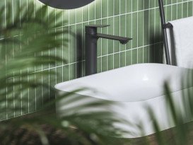 Змішувач для раковини Ravak Plan PN 015.00 одноважільний матовий чорний X070513