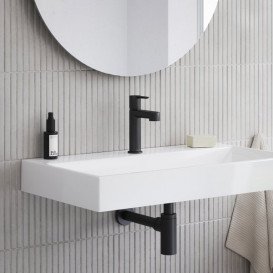 Смеситель для раковины Ravak Puri PU 014.20 однорычажный черный X070181