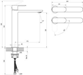 Смеситель для раковины Ravak Сhrome II BeCool CR II 015.01CR однорычажный хром X070449