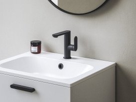 Змішувач для раковини Ravak Сhrome II CR II 014.02 одноважільний чорний X070590