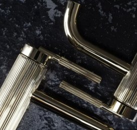 Змішувач для раковини Rea Argon одноважільний золото REA-B7803