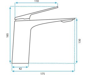 Змішувач для раковини Rea Avalon одноважільний матове золото REA-B2703