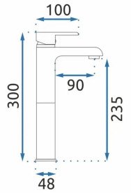 Змішувач для раковини Rea Bloom одноважільний золотий REA-B6201
