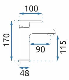 Змішувач для раковини Rea Bloom одноважільний білий/золото REA-B9919