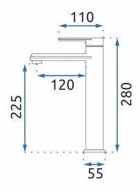 Смеситель для раковины Rea Buzz однорычажный черный REA-B6921