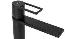 Смеситель для раковины Rea Flip однорычажный черный REA-B2007