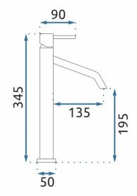 Змішувач для раковини Rea Level одноважільний матове золото REA-B6217