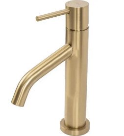 Змішувач для раковини Rea Level одноважільний матове золото REA-B6218