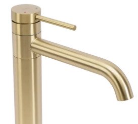 Змішувач для раковини Rea Lungis одноважільний матове золото REA-B6101