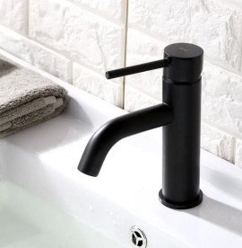 Змішувач для раковини Rea Lungo одноважільний чорний REA-B4102