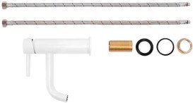 Смеситель для раковины Rea Lungo однорычажный белый матовый REA-B4401