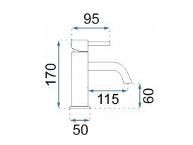 Смеситель для раковины Rea Lungo однорычажный белый матовый REA-B4401