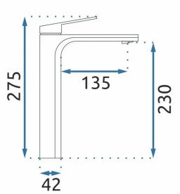 Змішувач для раковини Rea Marco одноважільний чорний REA-B4896