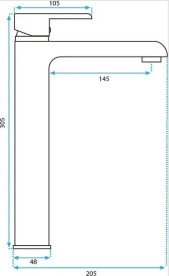 Смеситель для раковины Rea Melia однорычажный белый/золото REA-B2709