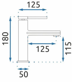 Смеситель для раковины Rea Oval однорычажный хром REA-B6514