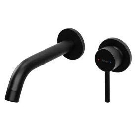 Смеситель для раковины Rea Owen настенный однорычажный черный REA-B5332