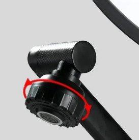 Змішувач для раковини Rea Paco одноважільний чорний REA-B0536