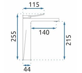 Смеситель для раковины Rea Soul однорычажный матовое золото REA-B9961