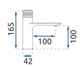 Змішувач для раковини Rea Storm кнопочний чорний/золото REA-B9987