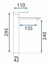 Змішувач для раковини Rea Storm одноважільний графіт REA-B4584