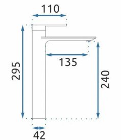 Змішувач для раковини Rea Storm одноважільний матове золото REA-B7962