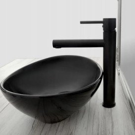 Смеситель для раковины Rea Tess однорычажный черный REA-B0229