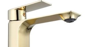 Смеситель для раковины Rea Urban однорычажный золотой REA-B9912