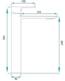 Смеситель для раковины Rea Veneta однорычажный золотой REA-B6419