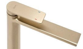 Змішувач для раковини Rea Verso одноважільний матове золото REA-B6564