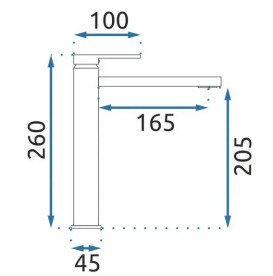 Змішувач для раковини Rea Verso одноважільний чорний REA-B7902