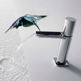 Змішувач для раковини Tres Loft-Tres з відкритим каскадним виливом хром 20011002