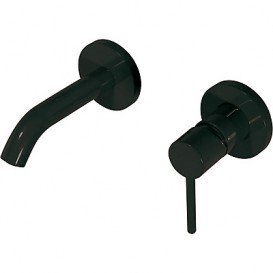 Смеситель для раковины Tres Study colors однорычажный настенный черный матовый 26220080NM