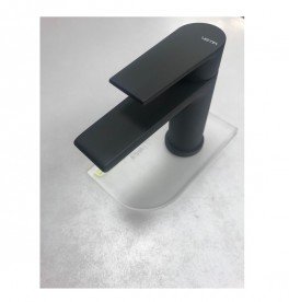 Змішувач для раковини Vema Timea з донним клапаном чорний матовий V16010F0202