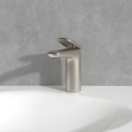 Смеситель для раковины Villeroy & Boch Antao с донным клапаном матовый никель TVW11100300064