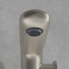 Змішувач для раковини Villeroy & Boch Antao із донним клапаном матовий нікель TVW11100400064