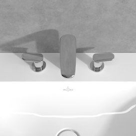 Змішувач для раковини Villeroy & Boch Antao на 3 отвори хром TVW11100100061