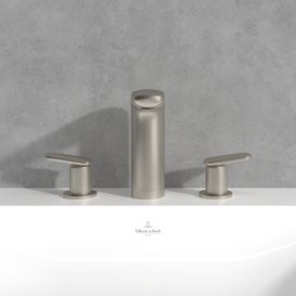 Смеситель для раковины Villeroy & Boch Antao на 3 отверстия матовый никель TVW11100100064