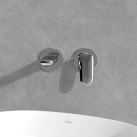 Змішувач для раковини Villeroy & Boch Antao настінний на 2 отвори хром TVW11100200061