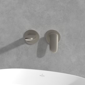 Змішувач для раковини Villeroy & Boch Antao настінний на 2 отвори матовий нікель TVW11100200064