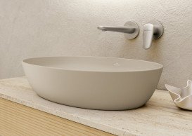 Змішувач для раковини Villeroy & Boch Antao настінний на 2 отвори матовий нікель TVW11100200064