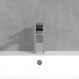 Змішувач для раковини Villeroy & Boch Architectura Square з донним клапаном хром TVW12500100061