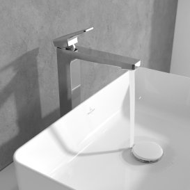 Смеситель для раковины Villeroy & Boch Architectura Square с донным клапаном хром TVW12500200061